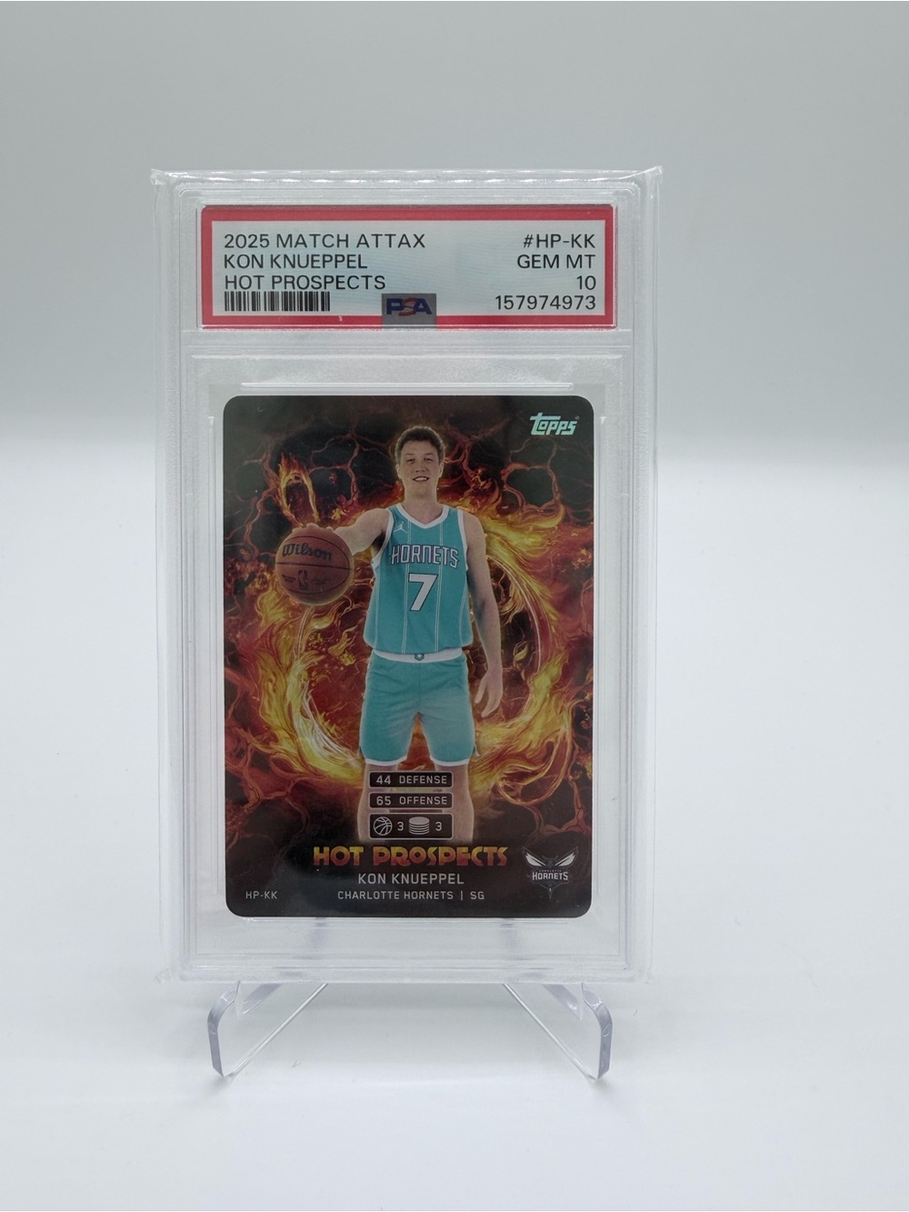 Topps Kon Knueppel Hot Prospects Basketball Card - Teal & Black